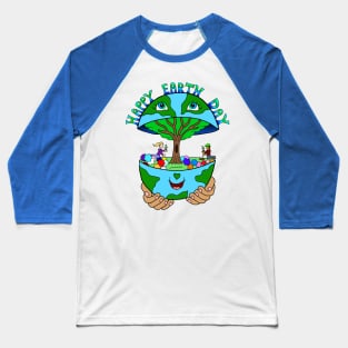 Happy Earth Day Baseball T-Shirt